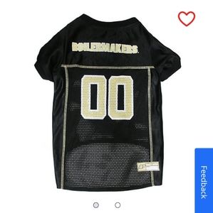 NWOT Black and Gold Purdue Boilermakers Pet Jersey by Pets First, Size XL